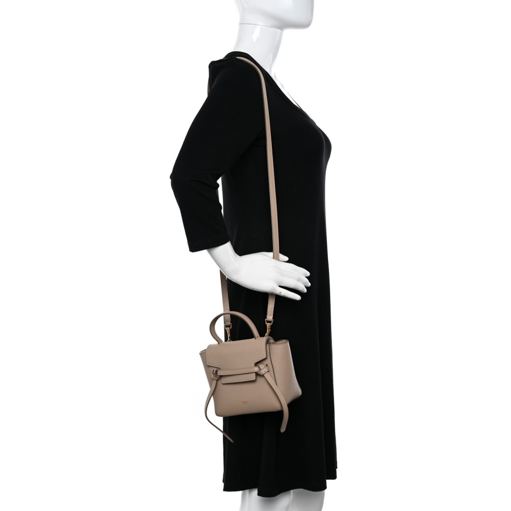 Grained Calfskin Pico Belt Bag Light Taupe Grained Calfskin Pico Belt Bag Light Taupe