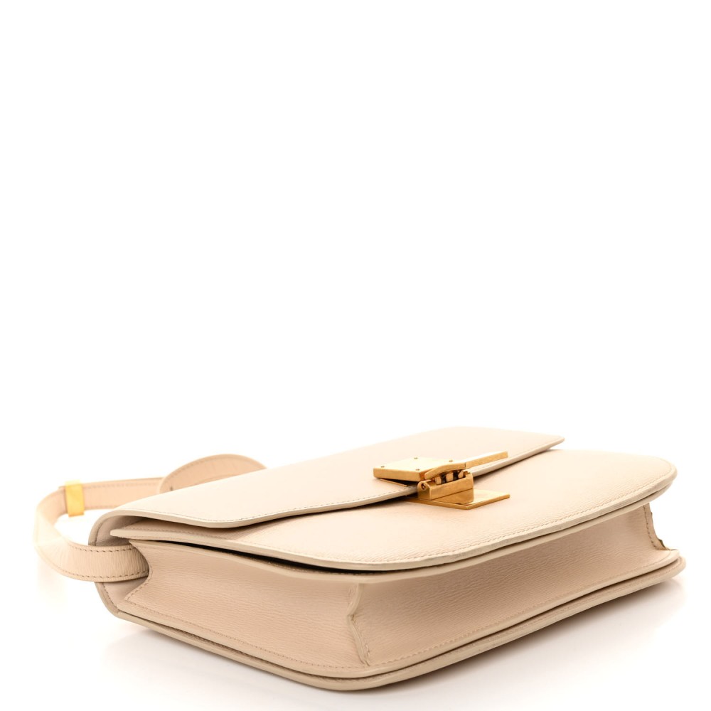 Liege Calfskin Medium Classic Box Flap Bag Powder Liege Calfskin Medium Classic Box Flap Bag Powder