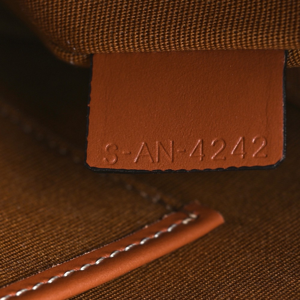 Triomphe Canvas Calfskin Ava Shoulder Bag Tan Triomphe Canvas Calfskin Ava Shoulder Bag Tan