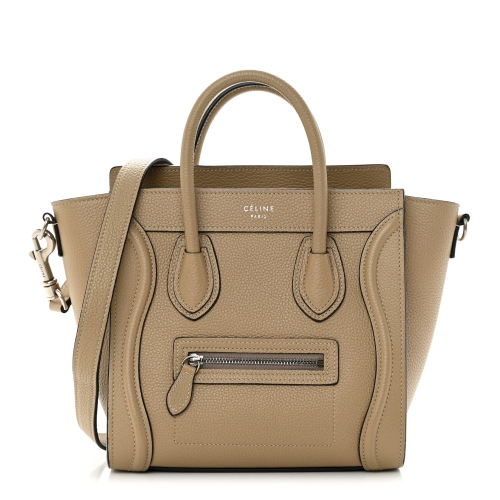 Drummed Calfskin Nano Luggage Dune Drummed Calfskin Nano Luggage Dune