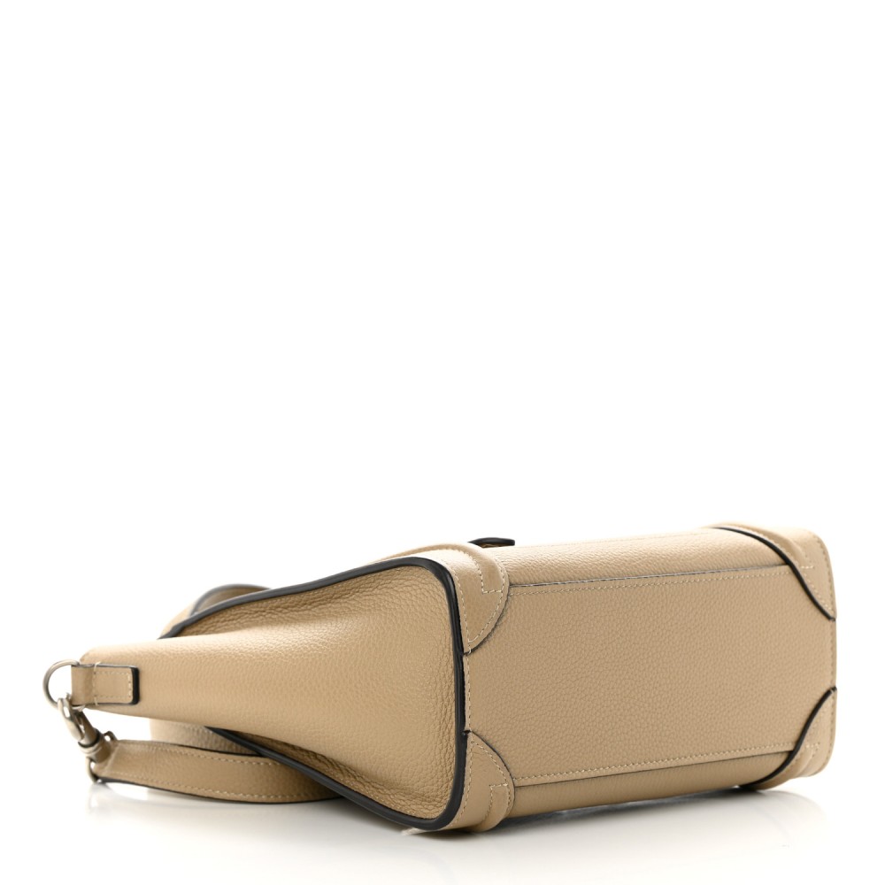 Drummed Calfskin Nano Luggage Dune Drummed Calfskin Nano Luggage Dune