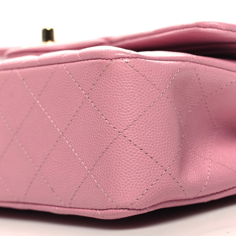 Caviar Quilted Small Double Flap Pink Caviar Quilted Small Double Flap Pink