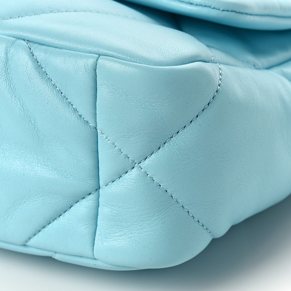 Lambskin Quilted Medium Chanel 19 Flap Light Blue Lambskin Quilted Medium Chanel 19 Flap Light Blue