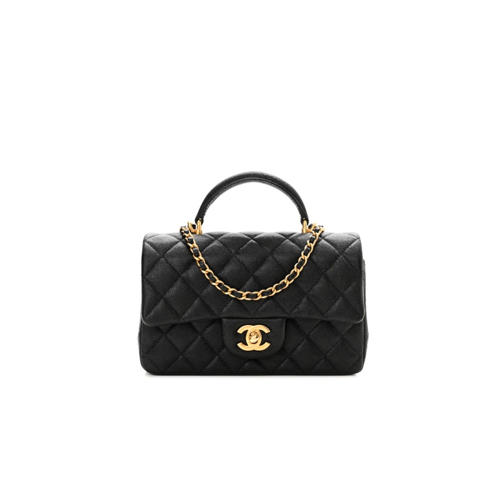 CHANEL MINI TOP HANDLE RECTANGULAR FLAP BAG CHANEL MINI TOP HANDLE RECTANGULAR FLAP BAG
