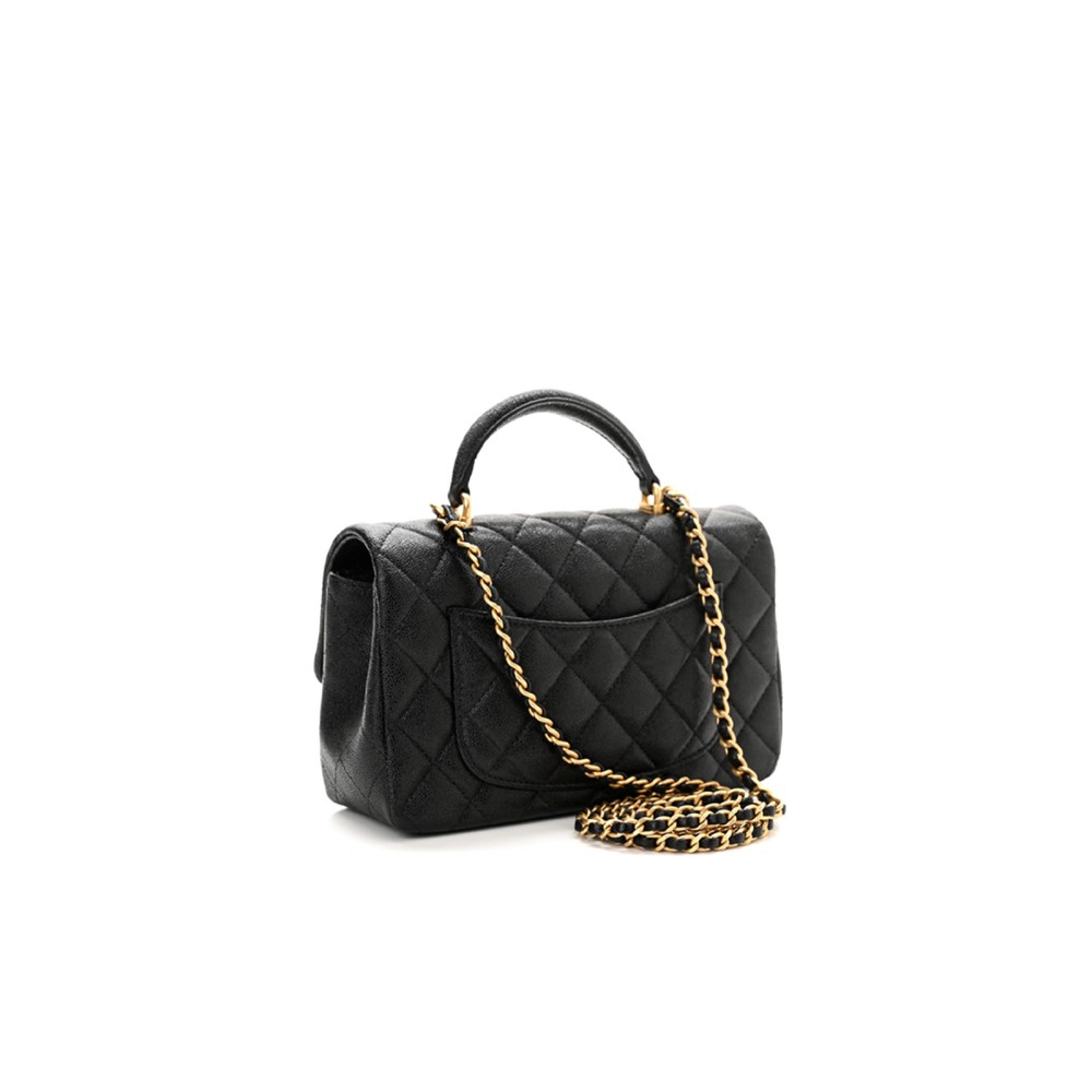 CHANEL MINI TOP HANDLE RECTANGULAR FLAP BAG CHANEL MINI TOP HANDLE RECTANGULAR FLAP BAG