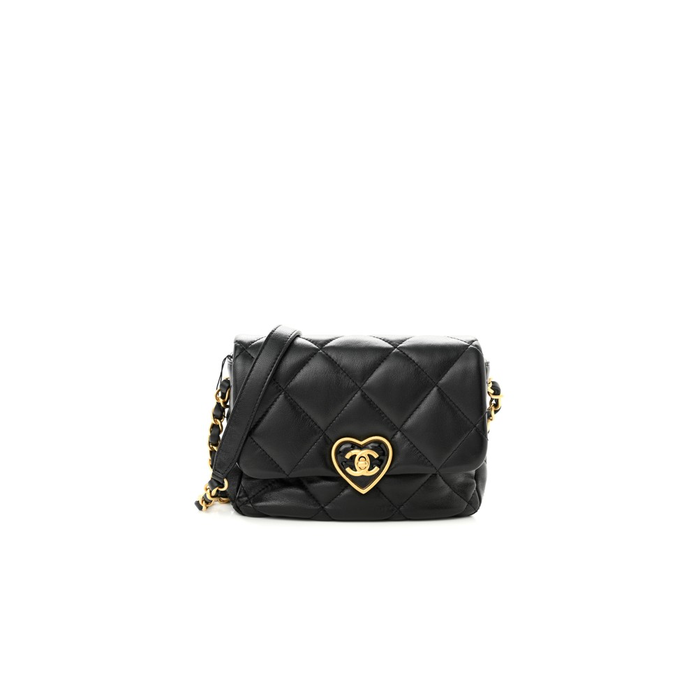 CHANEL MINI HEART SQUARE FLAP BAG CHANEL MINI HEART SQUARE FLAP BAG