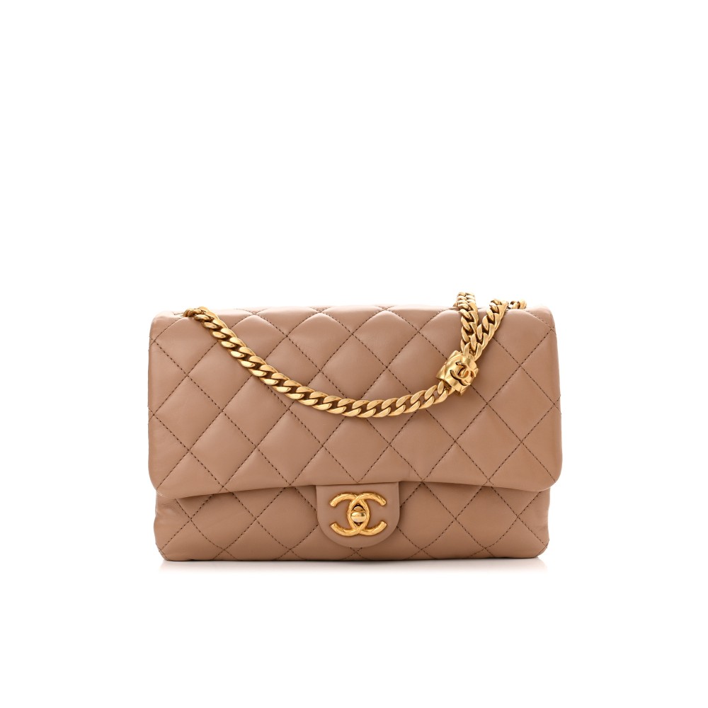CHANEL MEDIUM PILLOW CRUSH FLAP BAG CHANEL MEDIUM PILLOW CRUSH FLAP BAG