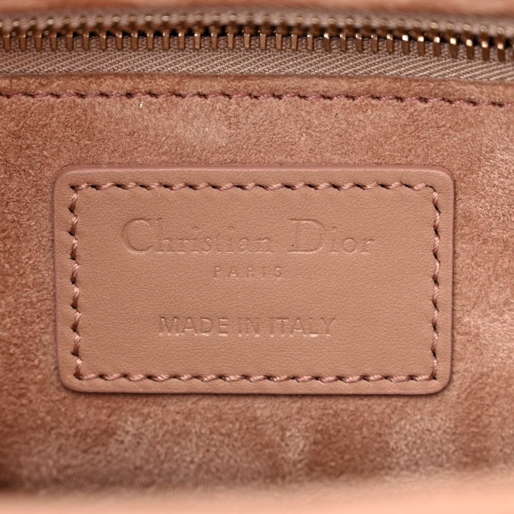 Ultra Matte Calfskin Cannage Medium Lady Dior Beige Ultra Matte Calfskin Cannage Medium Lady Dior Beige