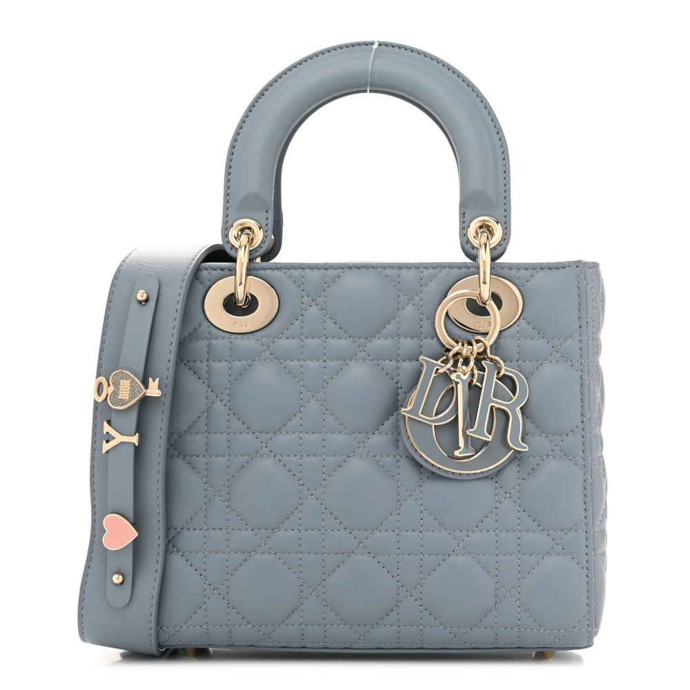 Lambskin Cannage Small My ABCDior Lady Dior Cloud Blue Lambskin Cannage Small My ABCDior Lady Dior Cloud Blue