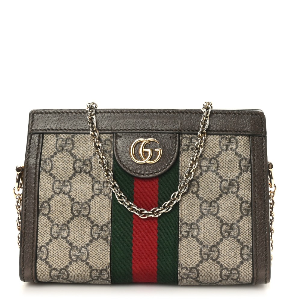 GG Supreme Monogram Textured Dollar Calfskin Web Mini Ophidia Chain Shoulder Bag Beige Ebony New Acero GG Supreme Monogram Textured Dollar Calfskin Web Mini Ophidia Chain Shoulder Bag Beige Ebony New Acero