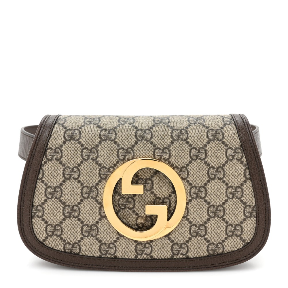 GG Supreme Monogram Textured Dollar Calfskin Blondie Belt Bag 85 34 Beige Ebony New Acero GG Supreme Monogram Textured Dollar Calfskin Blondie Belt Bag 85 34 Beige Ebony New Acero
