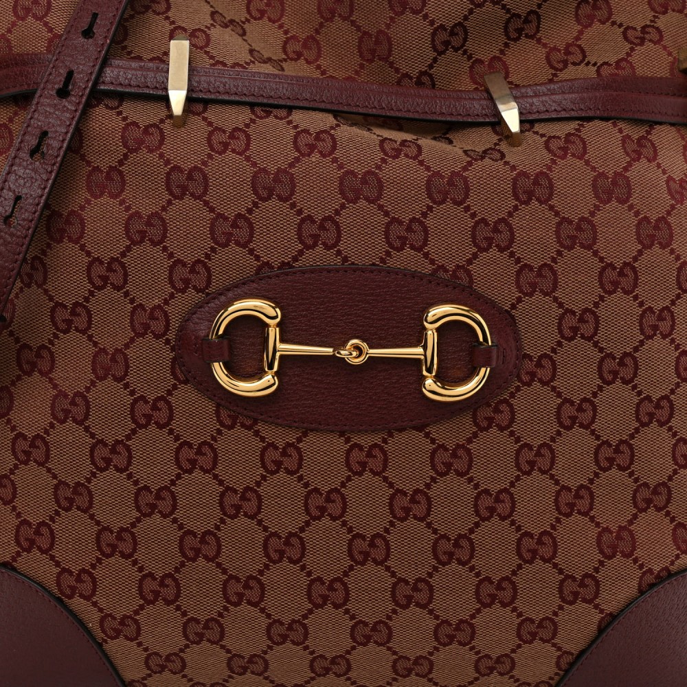 Monogram Textured Dollar Calfskin Horsebit 1955 Cinch Top Messenger Bag Sahara Rubino Chardonnay Monogram Textured Dollar Calfskin Horsebit 1955 Cinch Top Messenger Bag Sahara Rubino Chardonnay