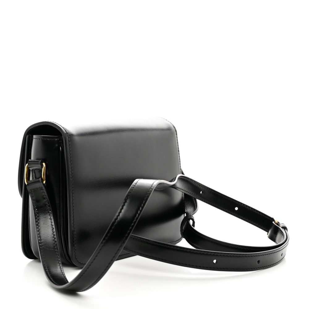 Shiny Calfskin Teen Triomphe Black Shiny Calfskin Teen Triomphe Black