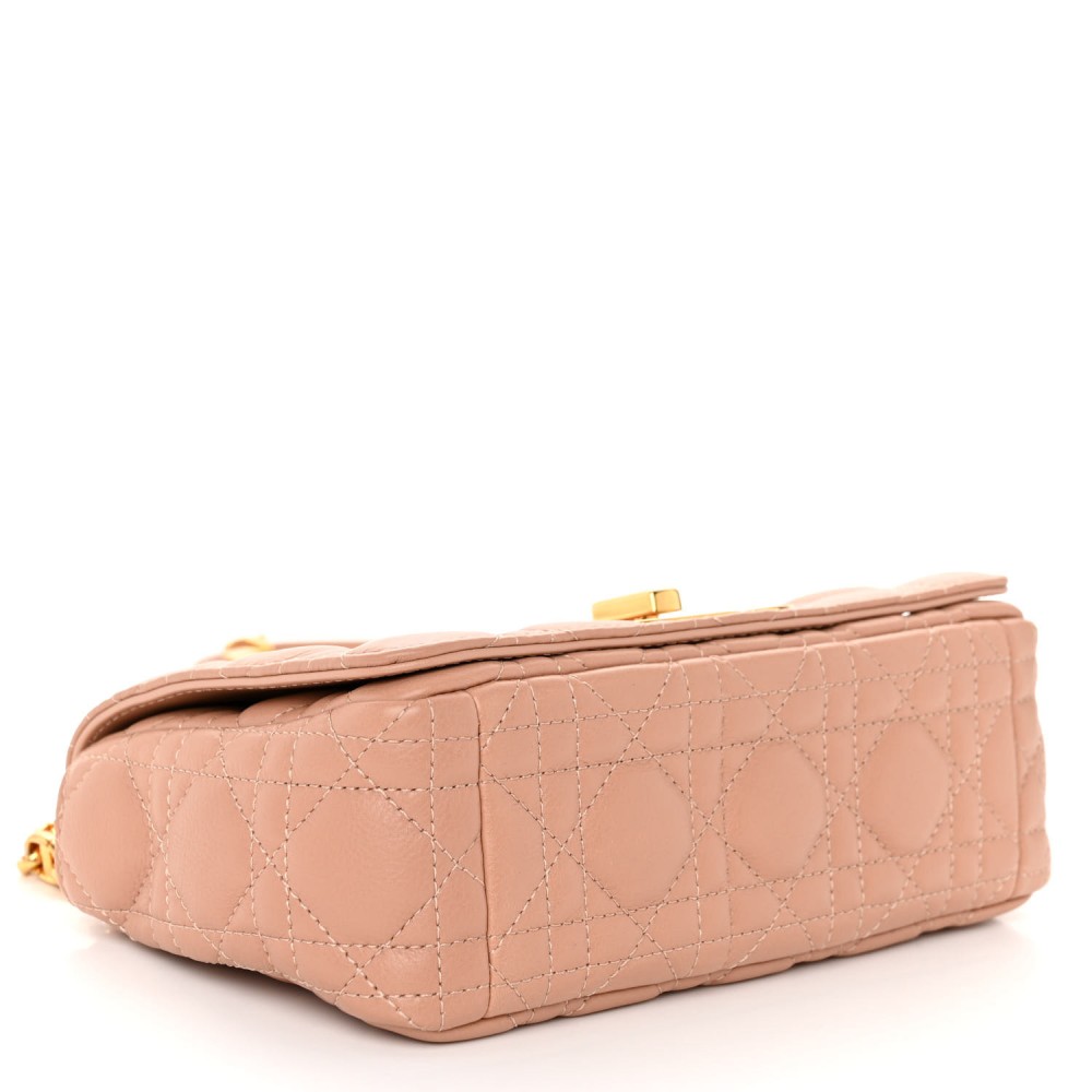 Grained Calfskin Cannage Small Caro Bag Rose De Vents Grained Calfskin Cannage Small Caro Bag Rose De Vents