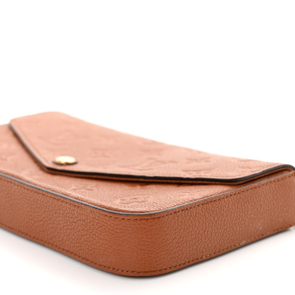 Empreinte Pochette Felicie Chain Wallet Cognac Empreinte Pochette Felicie Chain Wallet Cognac
