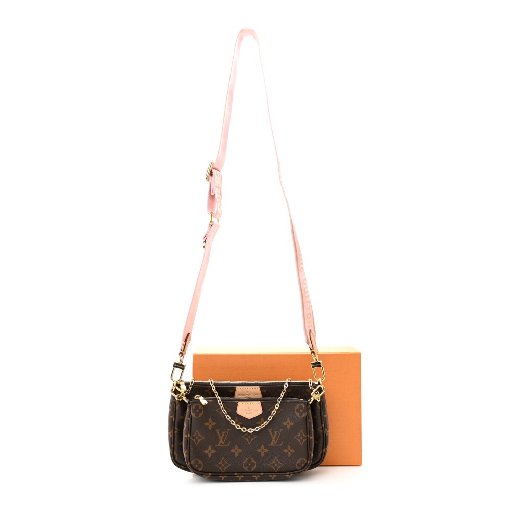 Monogram Multi Pochette Accessories Rose Clair Monogram Multi Pochette Accessories Rose Clair