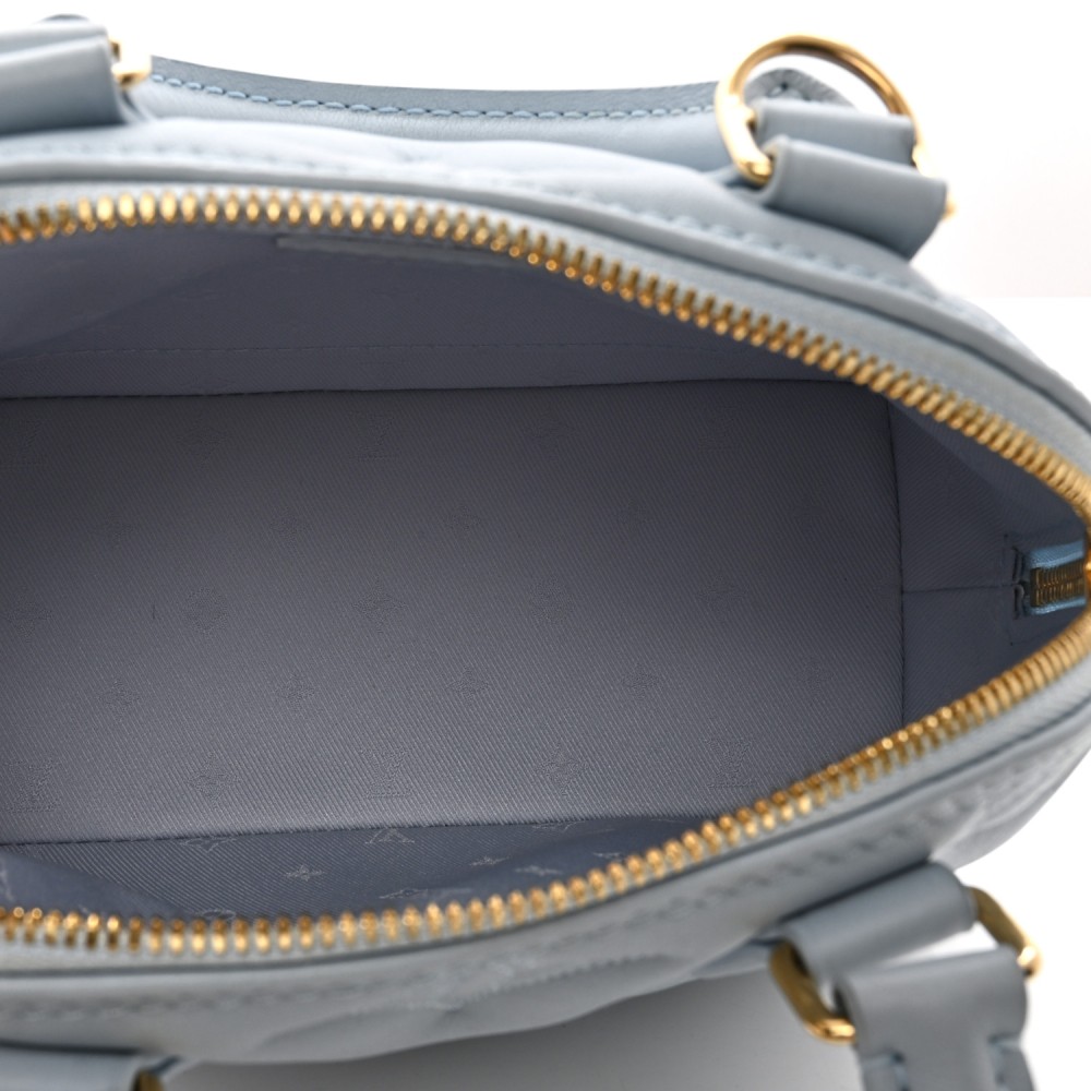 Calfskin Bubblegram Alma BB Ice Blue Calfskin Bubblegram Alma BB Ice Blue