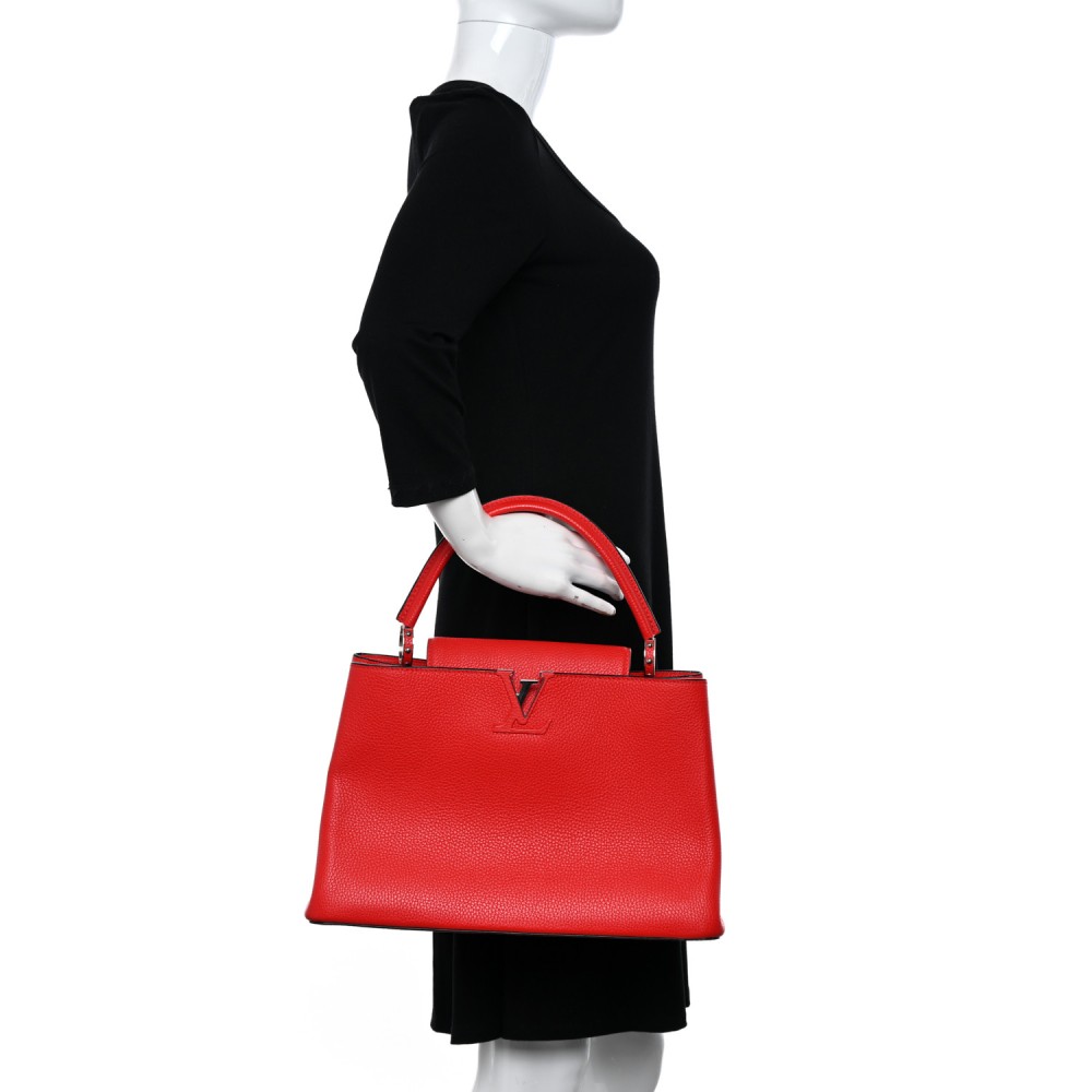 Taurillon Capucines MM Coquelicot Taurillon Capucines MM Coquelicot