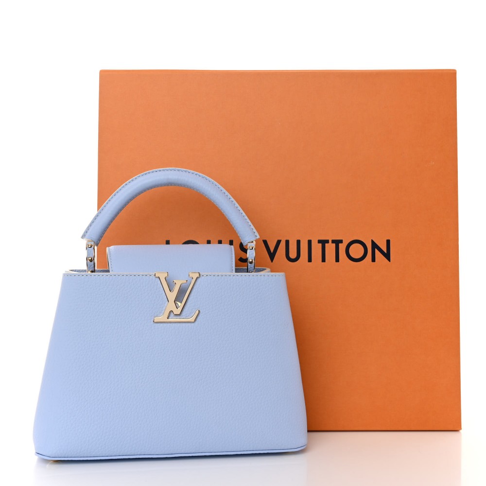 Taurillon MiniMe Capucines BB Candy Blue Taurillon MiniMe Capucines BB Candy Blue