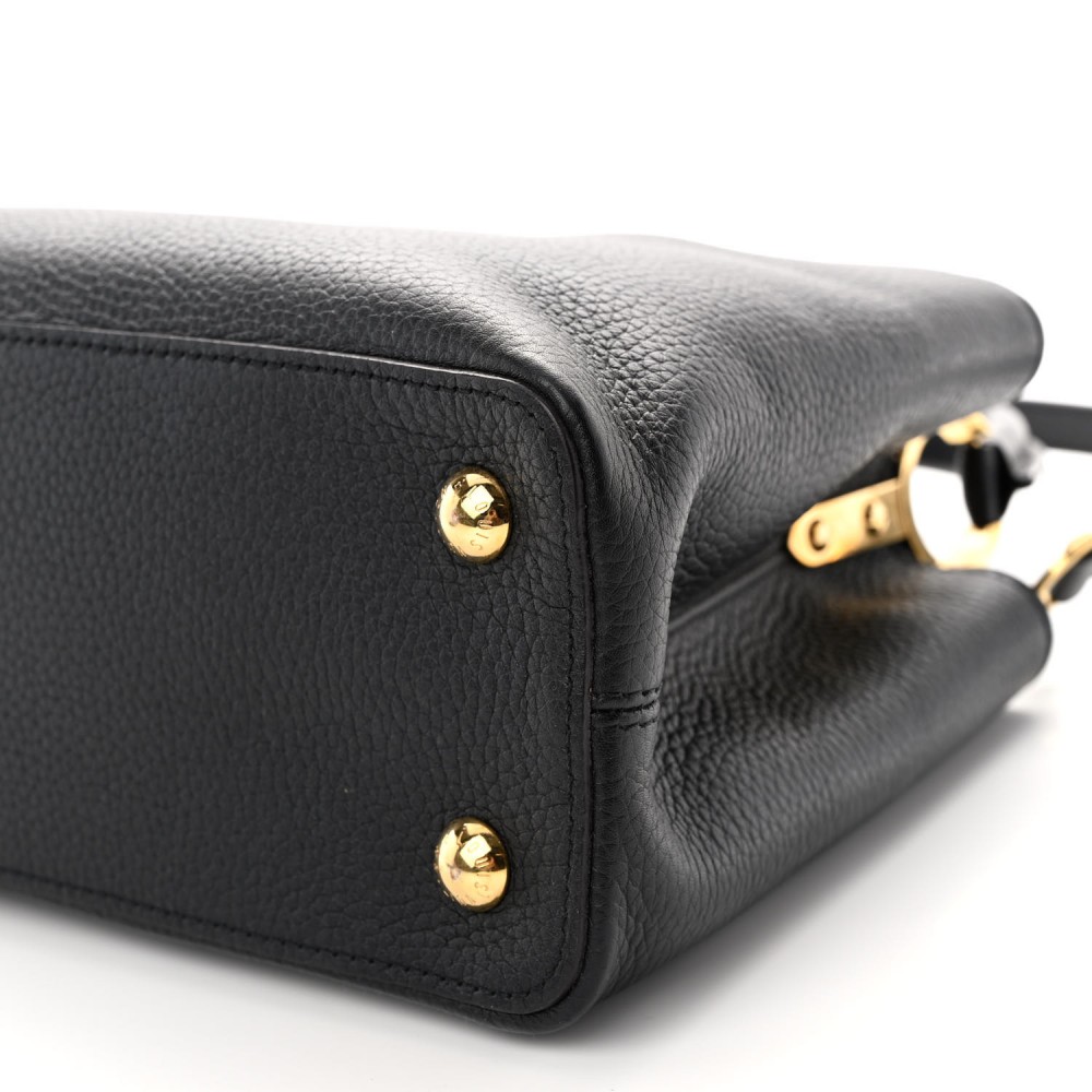 Taurillon Capucines PM Black Taurillon Capucines PM Black