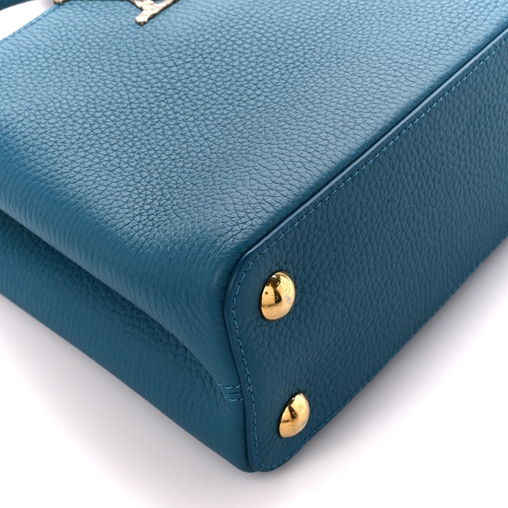Taurillon Snakeskin Capucines BB Mallard Taurillon Snakeskin Capucines BB Mallard