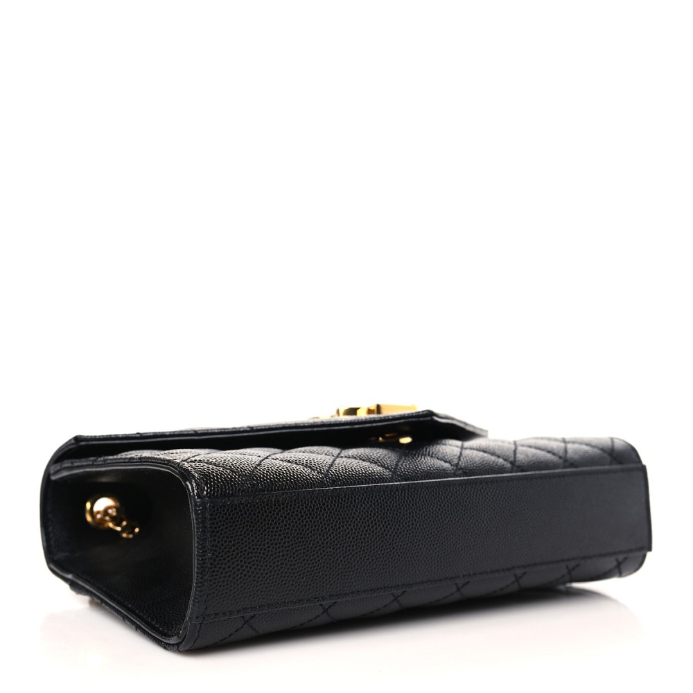 Grain De Poudre Textured Mixed Matelasse Triquilt Small Monogram Satchel Black Grain De Poudre Textured Mixed Matelasse Triquilt Small Monogram Satchel Black