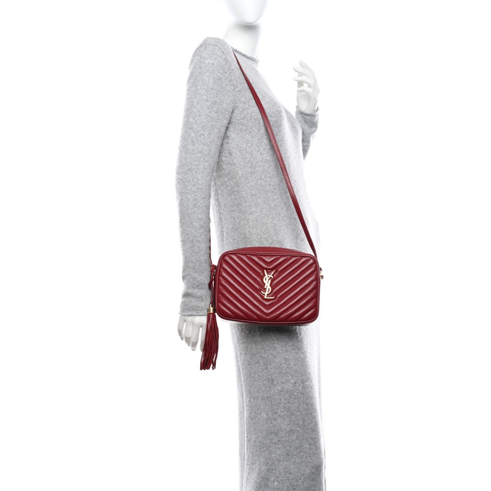 Calfskin Matelasse Monogram Lou Camera Bag Red Calfskin Matelasse Monogram Lou Camera Bag Red