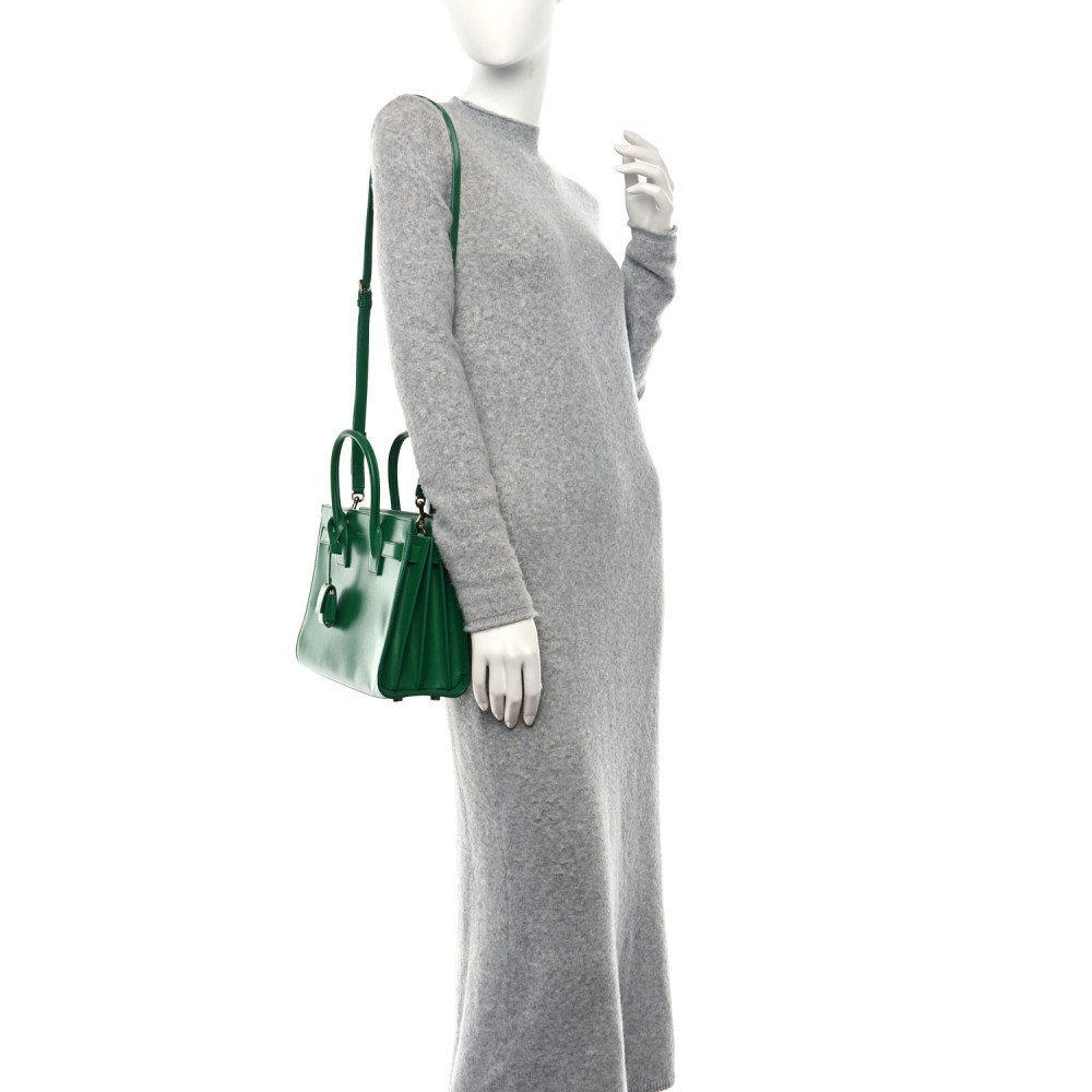 Calfskin Baby Sac De Jour Green Calfskin Baby Sac De Jour Green