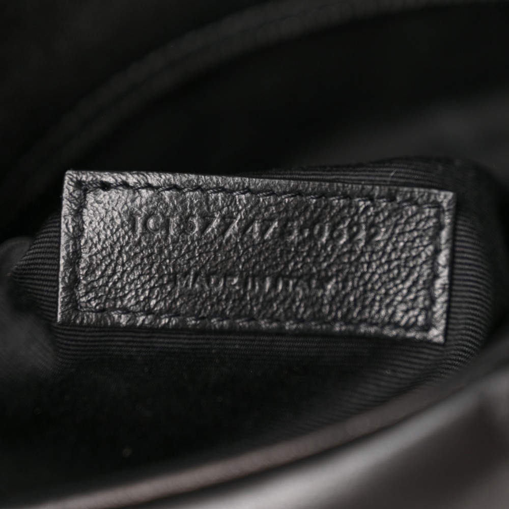 Lambskin Quilted Monogram Monochrome Medium Loulou Puffer Chain Satchel Black Lambskin Quilted Monogram Monochrome Medium Loulou Puffer Chain Satchel Black