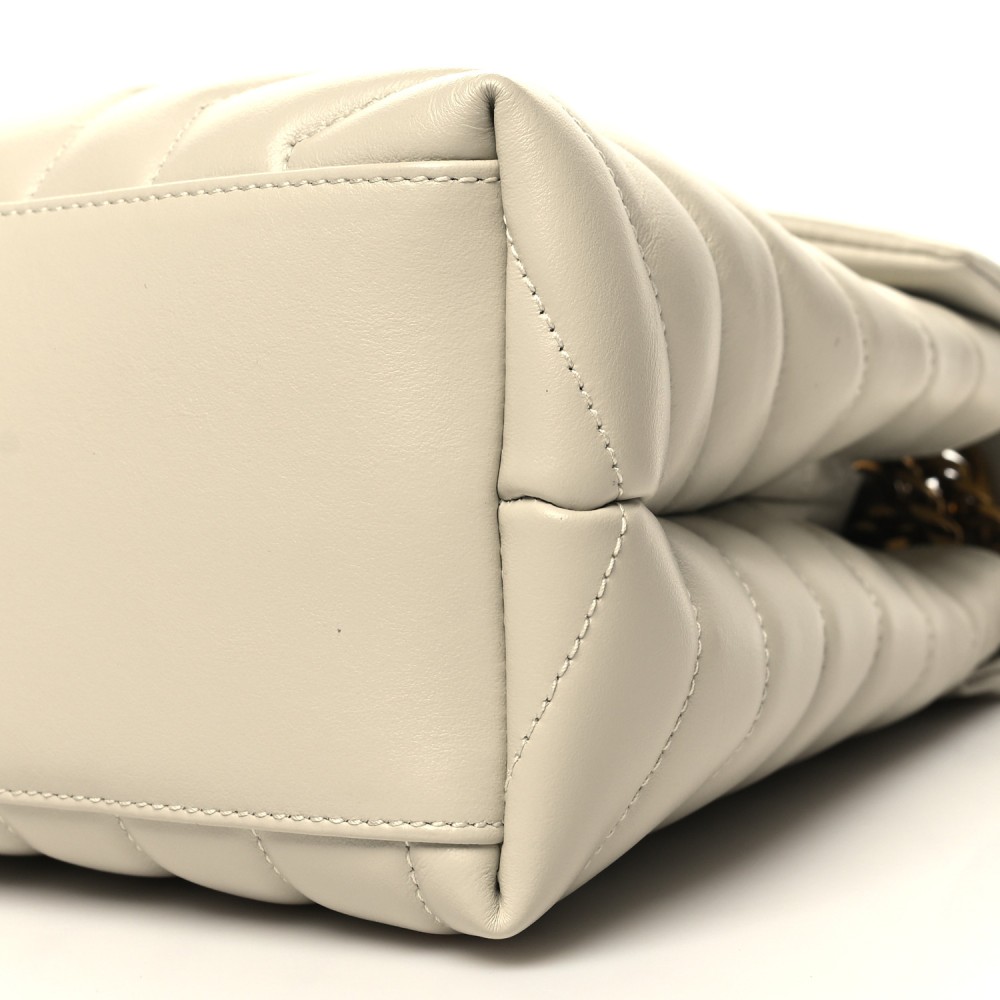 Calfskin Y Quilted Monogram Medium Loulou Chain Satchel Crema Soft Calfskin Y Quilted Monogram Medium Loulou Chain Satchel Crema Soft