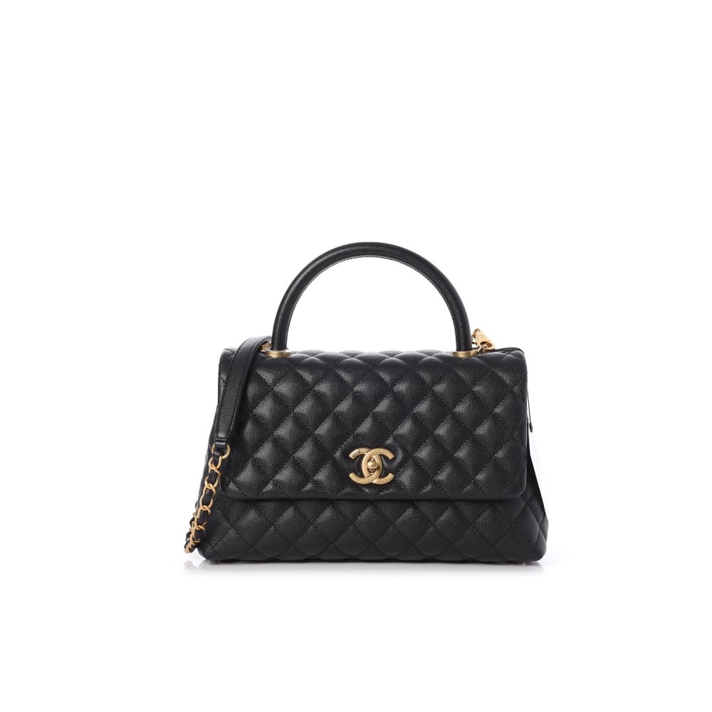 CHANEL MEDIUM HANDLE FLAP BAG CHANEL MEDIUM HANDLE FLAP BAG