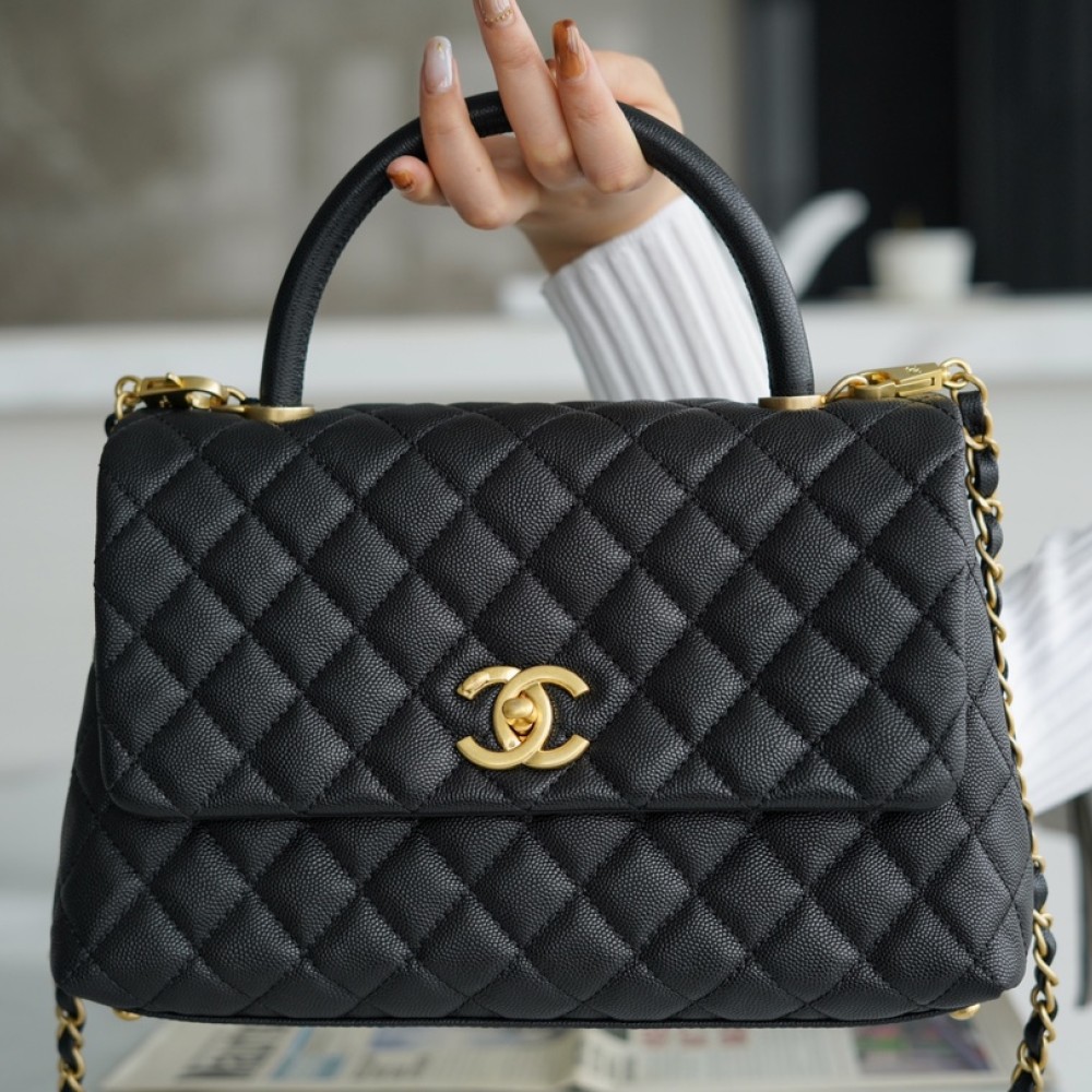 CHANEL MEDIUM HANDLE FLAP BAG CHANEL MEDIUM HANDLE FLAP BAG