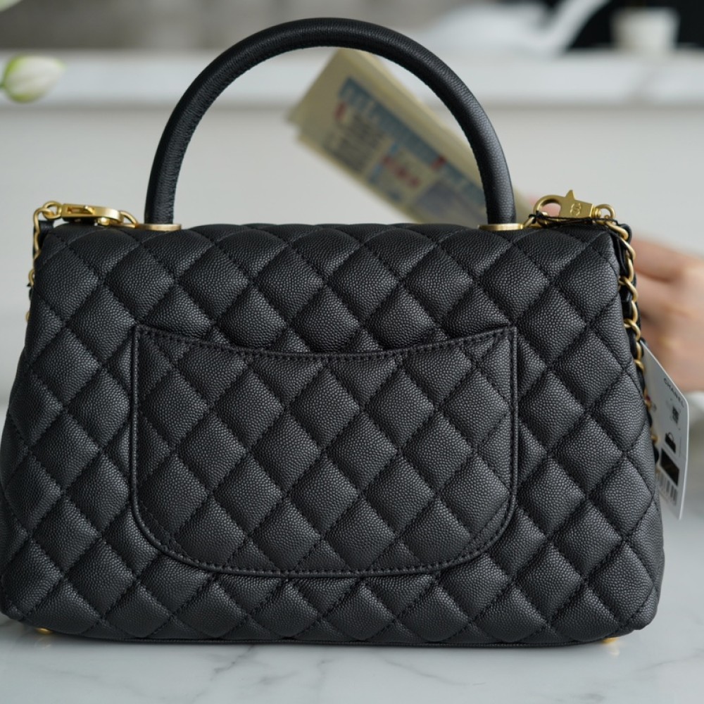 CHANEL MEDIUM HANDLE FLAP BAG CHANEL MEDIUM HANDLE FLAP BAG