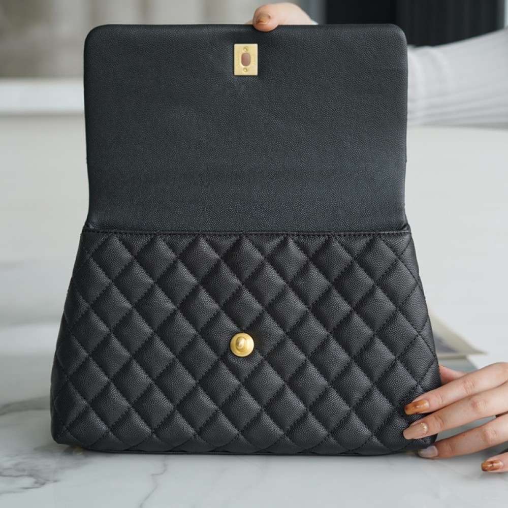 CHANEL MEDIUM HANDLE FLAP BAG CHANEL MEDIUM HANDLE FLAP BAG