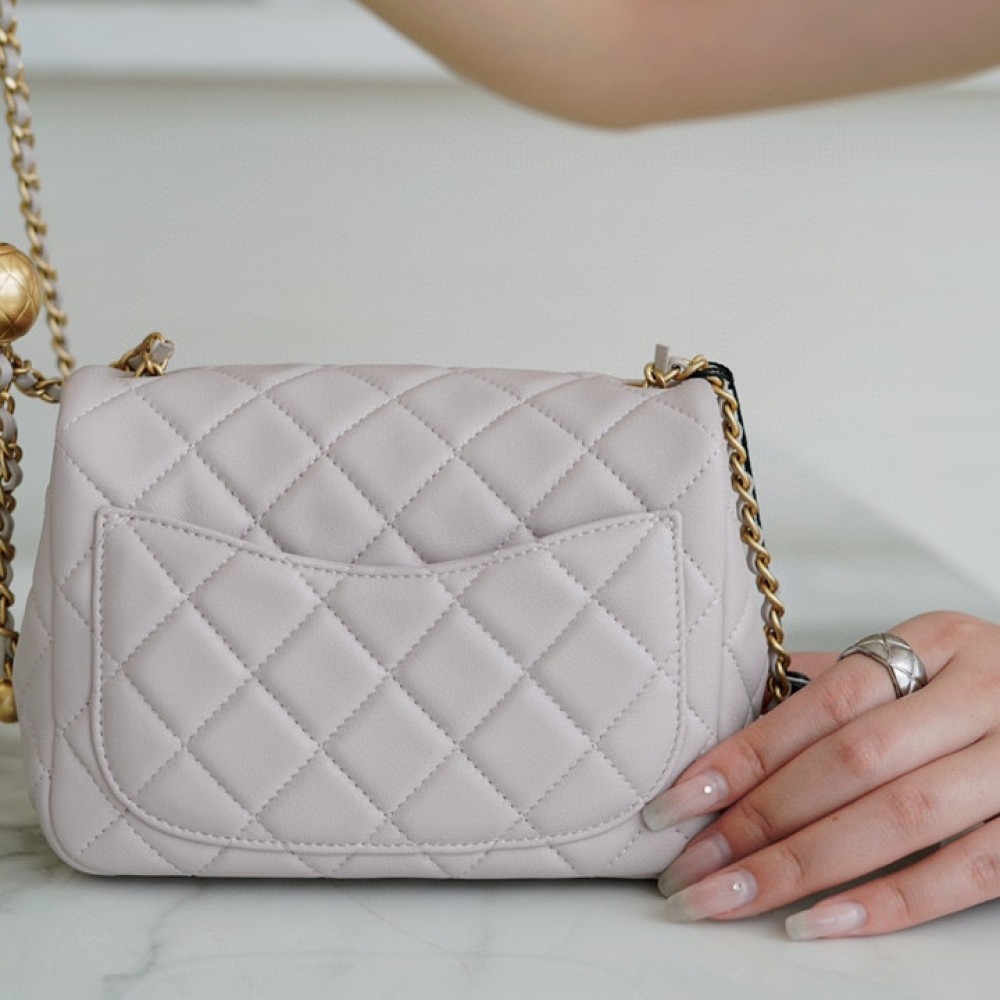 CHANEL PEARL CRUSH MINI FLAP BAG CHANEL PEARL CRUSH MINI FLAP BAG