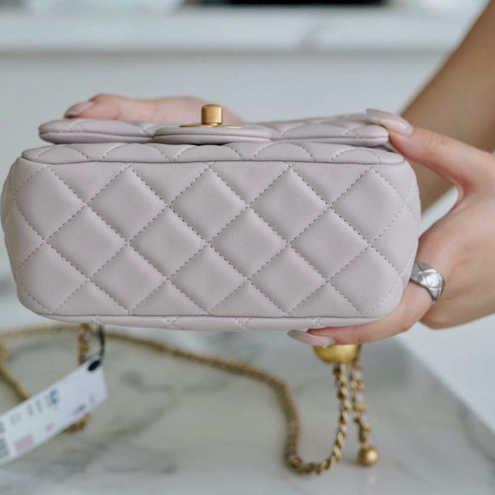CHANEL PEARL CRUSH MINI FLAP BAG CHANEL PEARL CRUSH MINI FLAP BAG