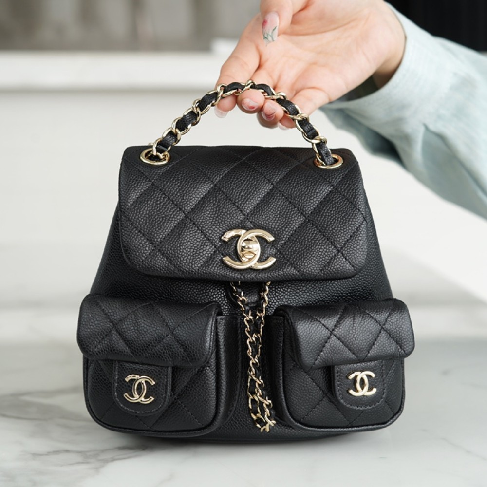 CHANEL MINI DUMA POCKETS DRAWSTRING BACKPACK CHANEL MINI DUMA POCKETS DRAWSTRING BACKPACK