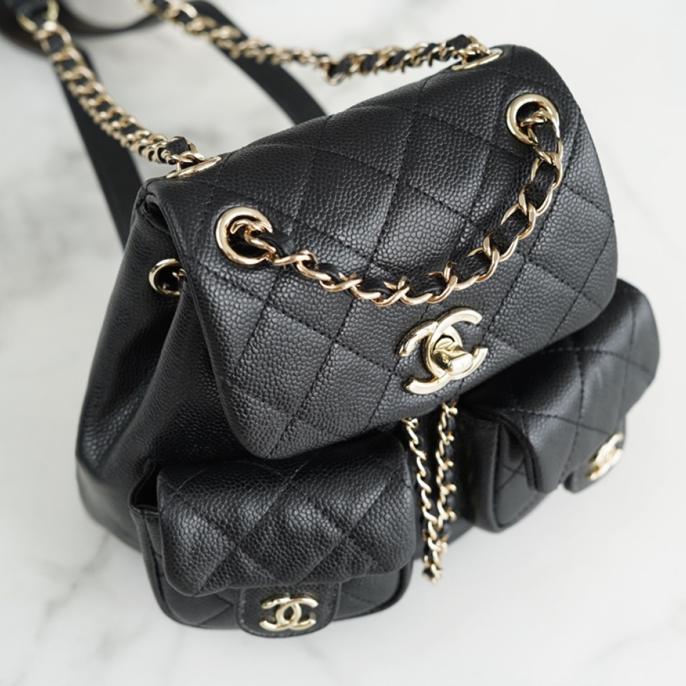 CHANEL MINI DUMA POCKETS DRAWSTRING BACKPACK CHANEL MINI DUMA POCKETS DRAWSTRING BACKPACK