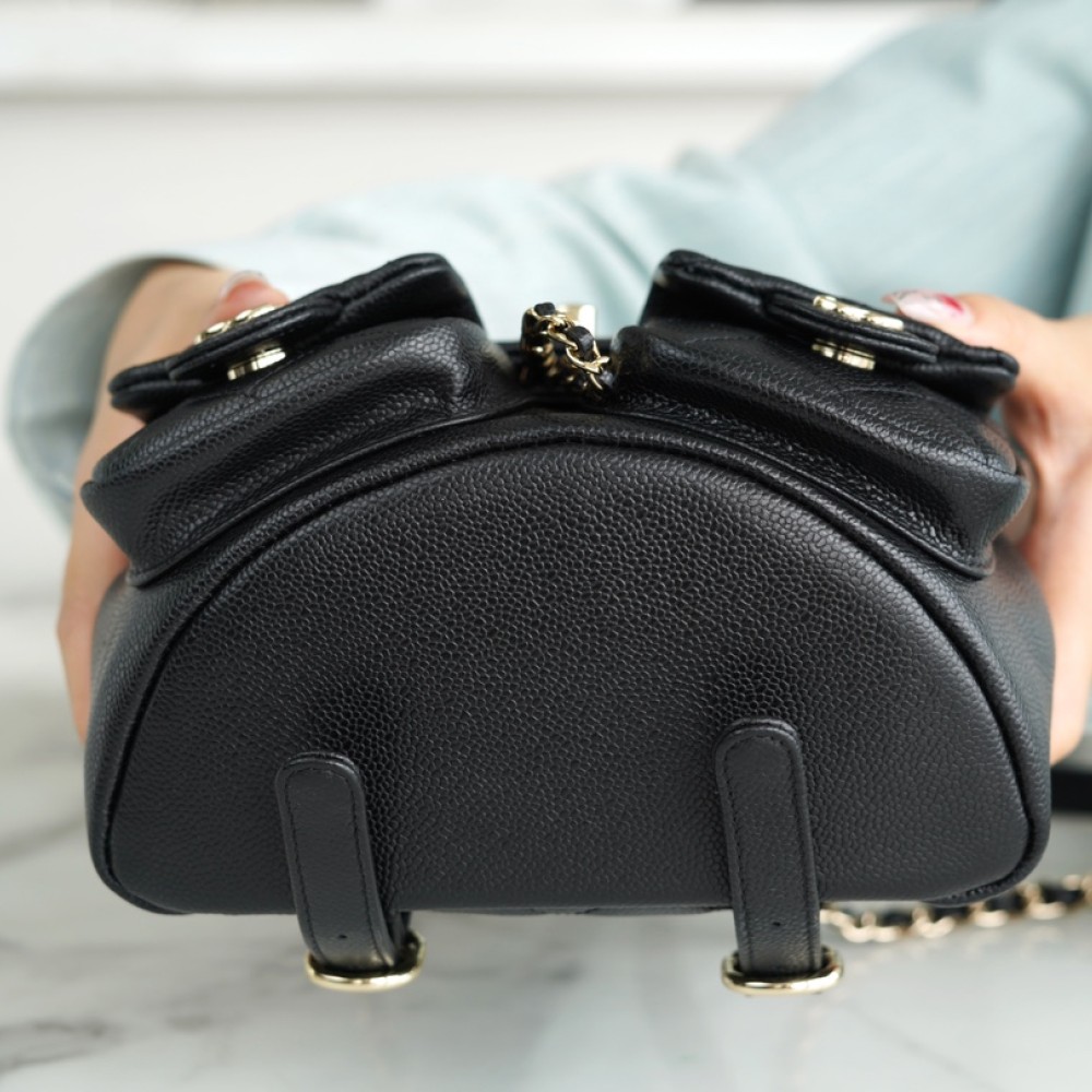 CHANEL MINI DUMA POCKETS DRAWSTRING BACKPACK CHANEL MINI DUMA POCKETS DRAWSTRING BACKPACK