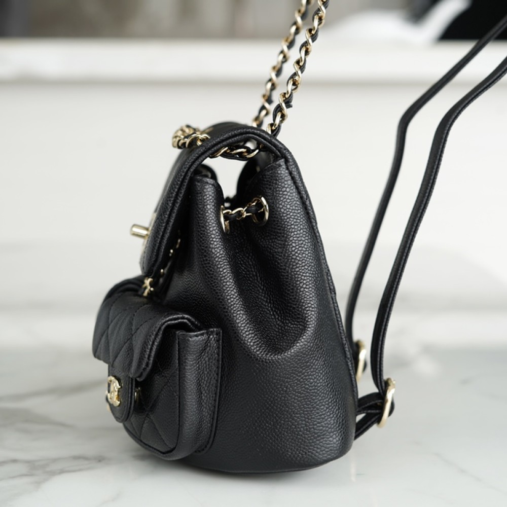 CHANEL MINI DUMA POCKETS DRAWSTRING BACKPACK CHANEL MINI DUMA POCKETS DRAWSTRING BACKPACK