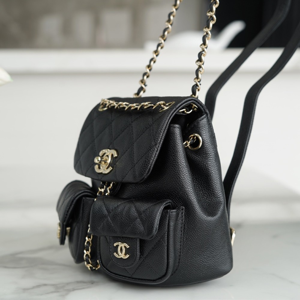 CHANEL MINI DUMA POCKETS DRAWSTRING BACKPACK CHANEL MINI DUMA POCKETS DRAWSTRING BACKPACK