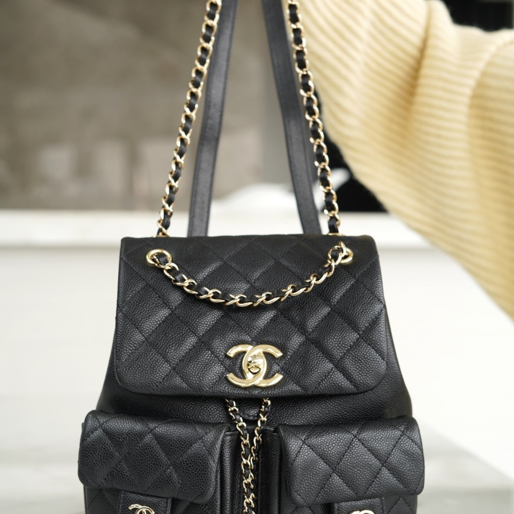CHANEL LARGE DUMA POCKETS DRAWSTRING BACKPACK CHANEL LARGE DUMA POCKETS DRAWSTRING BACKPACK