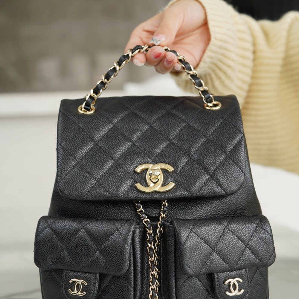 CHANEL LARGE DUMA POCKETS DRAWSTRING BACKPACK CHANEL LARGE DUMA POCKETS DRAWSTRING BACKPACK
