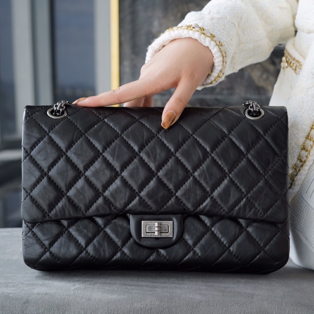 CHANEL 2.55 LARGE FLAP BAG CHANEL 2.55 LARGE FLAP BAG