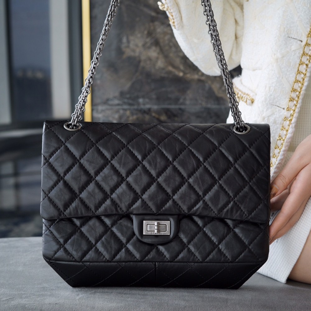 CHANEL 2.55 LARGE FLAP BAG CHANEL 2.55 LARGE FLAP BAG
