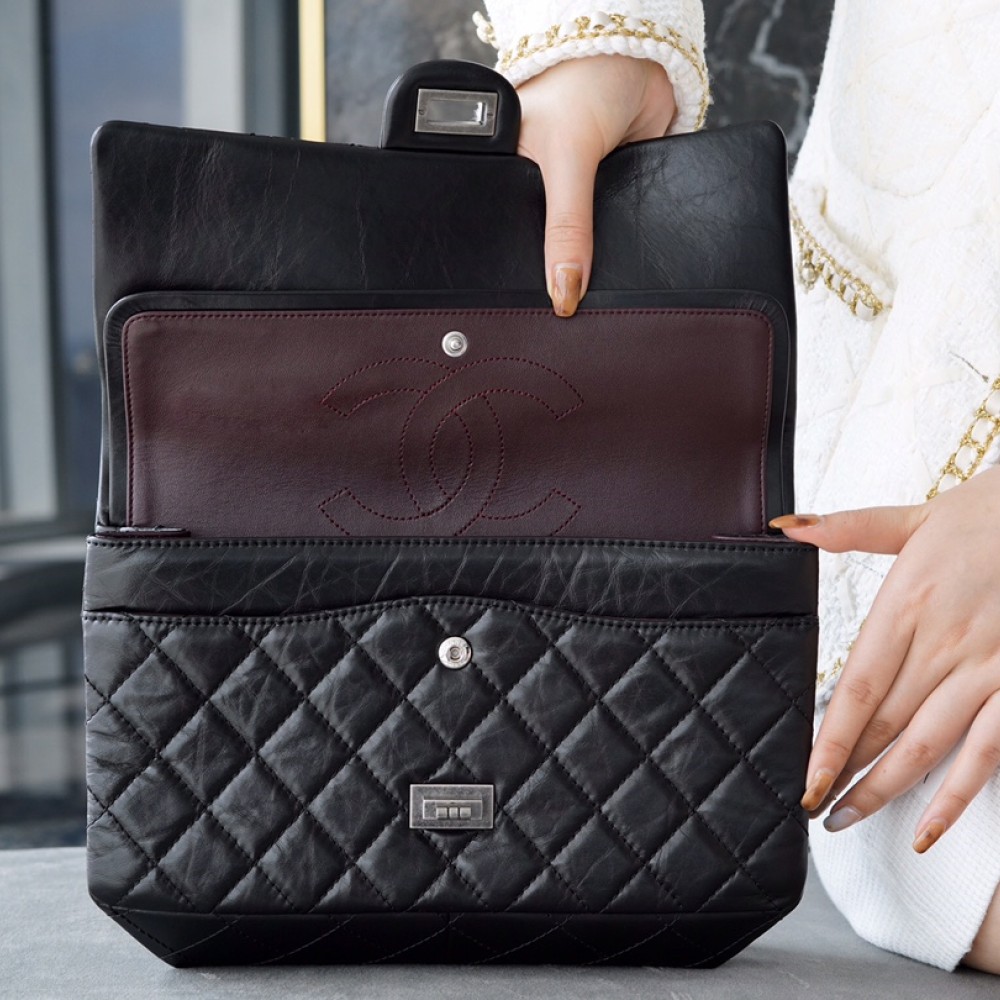 CHANEL 2.55 LARGE FLAP BAG CHANEL 2.55 LARGE FLAP BAG