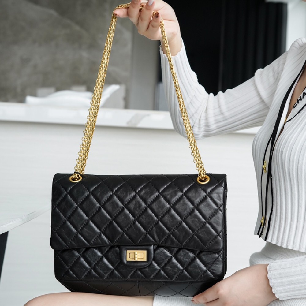 CHANEL 2.55 LARGE FLAP BAG CHANEL 2.55 LARGE FLAP BAG
