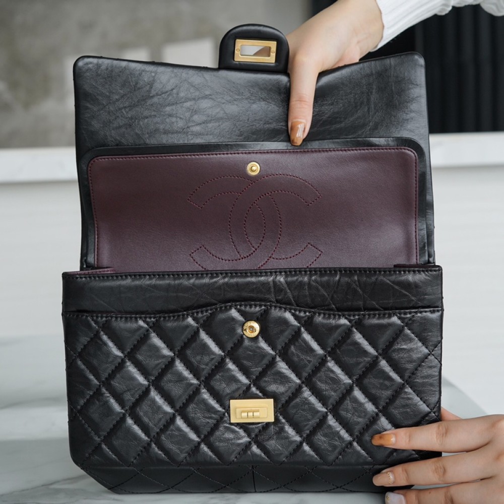 CHANEL 2.55 LARGE FLAP BAG CHANEL 2.55 LARGE FLAP BAG