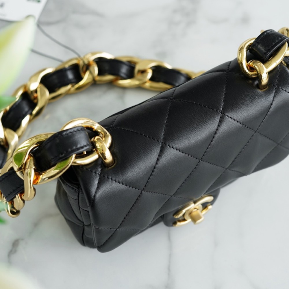 CHANEL MINI FUNKY TOWN FLAP BAG CHANEL MINI FUNKY TOWN FLAP BAG