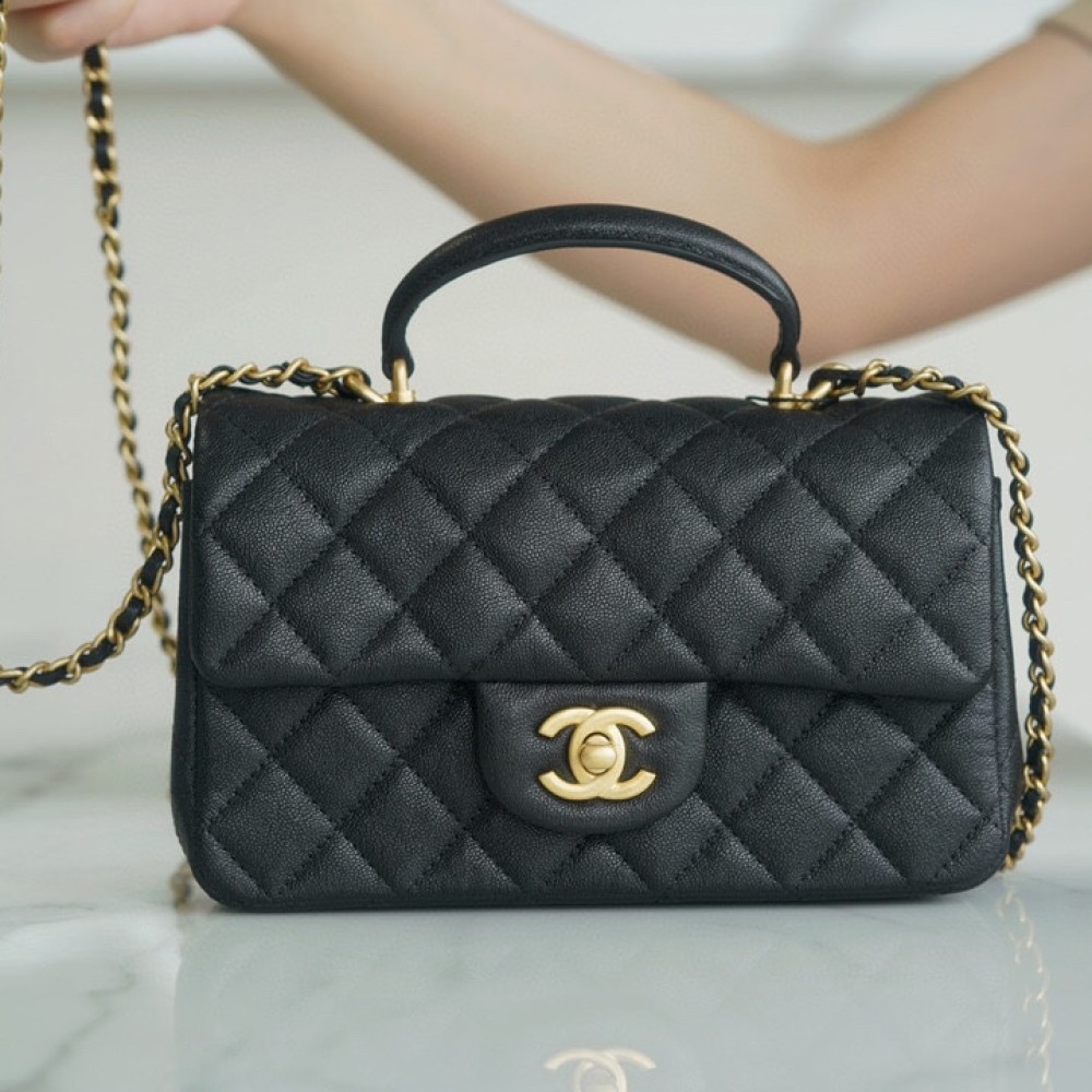 CHANEL MINI TOP HANDLE RECTANGULAR FLAP BAG CHANEL MINI TOP HANDLE RECTANGULAR FLAP BAG